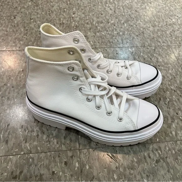 [BNIB] Converse Chuck Taylor All Star Lugged Heel Platform High Top White - US 8 - Picture 5 of 13